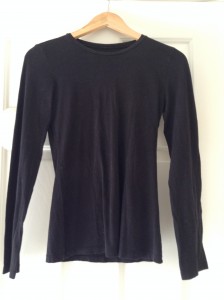 Black simple long sleeve